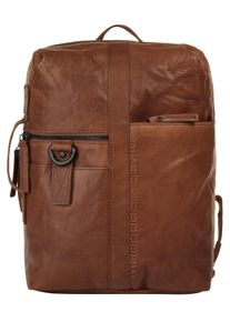 SPIKES & SPARROW Laptoprucksack, SPIKES & SPARROW, braun, Rindsleder, Leder, klassisch, Rucksäcke, echt Leder