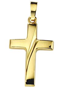 Jobo Damen Kreuz-Anhänger "Anhänger Kreuz", Gelbgold 333, gold, Gelbgold 333, Schmuckanhänger, 333 Gold