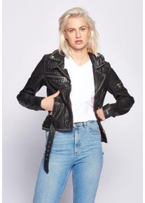 Maze Damen Lederjacke "Manaia", schwarz, Gr. XL, Obermaterial: 100% Lammleder / Futter: 100% Polyester, Jacken