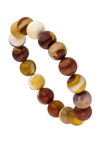 Jobo Damen Armband "Edelstainarmband", Materialmix, braun, Materialmix, Armbänder, mit Mookait 19 cm