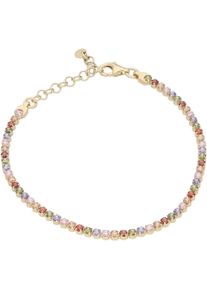 Firetti Damen Tennisarmband "Schmuck Geschenk Silber 925 Armschmuck Armkette Glitzerarmband", Silber 925 (Sterlingsilber), bunt, Silber 925
