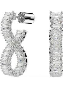 Swarovski Damen Paar Ohrstecker "Hyperbola, Unendlichkeit, 5684047", Metall, silber, Metall, Ohrringe, mit Swarovski Kristall