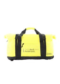 Sporttasche "PATHWAY", National Geographic, gelb, Kunstfaser, Taschen, aus recycelten PET-Flaschen