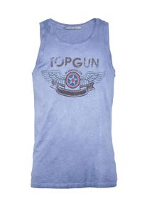 Top Gun Herren Muskelshirt "Flap TG20191066", blau, Gr. S, Obermaterial: 100% Baumwolle, Shirts