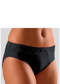 Lascana Damen Slip, Gr. 56, schwarz, Microtouch, Spitze, Obermaterial: 85% Polyamid, 15% Elasthan, Unterhosen, mit seitlichen Spitzeneinsätzen