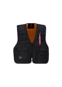 Herren Blouson "Alpha Industries Men - Vests Utility Vest", schwarz, Gr. L, Alpha Industries, Obermaterial: 100% Nylon, Futter: 100% Polyester, Jacken