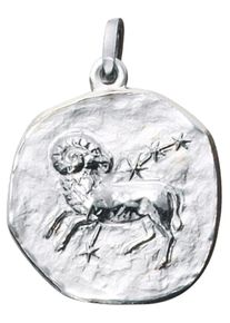 Jobo Damen Sternzeichen-Anhänger "Sternzeichen Widder", Silber 925 (Sterlingsilber), silber, Silber 925 (Sterlingsilber), Schmuckanhänger, 925 Silber