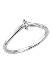 Firetti Damen Fingerring "Schmuck Geschenk Silber 925 Silberring Ring Navette gefasst glitzernd", 54, Silber 925 (Sterlingsilber), 1,4mm, silber,
