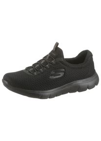 Skechers Damen Slip-On Sneaker "Summits", Gr. 35, schwarz, Textil, sportlich, Schuhe, Slipper, Freizeitschuh, Komfortschuh mit Gummizug