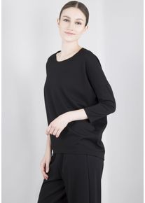 Imperial Damen Rundhalsshirt, schwarz, casual, Gr. L, Jersey, Obermaterial: 60% Viskose, 35% Polyamid, 5% Elasthan, Shirts