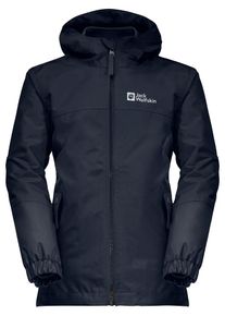 Jack Wolfskin Kinder 3-in-1-Funktionsjacke "ICELAND 3IN1 JACKET G", blau, Gr. 104, Außenjacke: OBERSTOFF 100% POLYESTER FUTTER 100% POLYESTER
