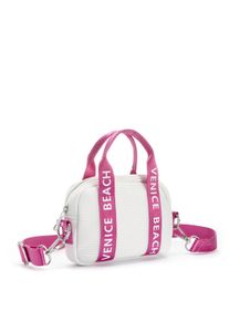 Venice Beach Damen Umhängetasche, pink, Polyester, Mesh, kontrastfarbene Details, unifarben mit Farbeinsatz, Taschen, Minibag, Handtasche aus Mesh