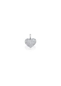 ONE ELEMENT Damen Ketten-Anhänger "0,10 ct Diamant Brillant Anhänger aus 585 Weißgold", 0.10 ct mit Diamant, Weißgold 585-Gold, silber, Weißgold 585,