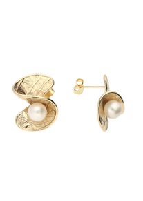 Vivance Damen Paar Ohrstecker "Süßwasserperlen", Gelbgold 375, gelb, Gelbgold 375, Ohrringe, 2x Süßwasserperle