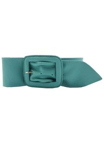 AnnaMatoni Damen Ledergürtel, blau, modisch,klassisch,feminin, Gr. 75, unifarben, Leder, Gürtel, mit bezogener Schließe