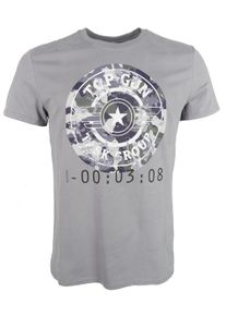 Top Gun Herren T-Shirt "TG20201117", grau, Gr. M, Obermaterial: 100% Baumwolle, Shirts