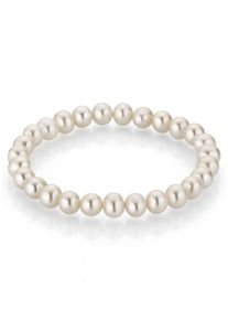 Firetti Damen Perlenarmband "Schmuck Geschenk Armschmuck Armkette Perle", Perlen, weiß, Perlen, Armbänder, mit Süßwasserzuchtperle