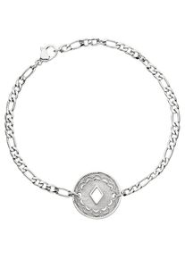 PURELEI Damen Armband "Schmuck Geschenk Lolani, runder Anhänger mit Motiv, Bracelet-Lolani", Edelstahl, silber, Edelstahl, Armbänder