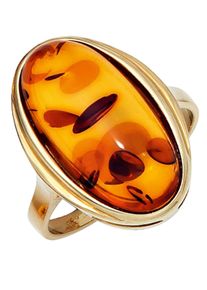 Jobo Damen Goldring "Bernstein-Ring", 60, Gelbgold 375, gelb, Gelbgold 375, Fingerringe, 375 Gold