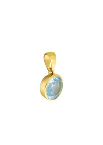 Diamonds by Ellen K. Damen Ketten-Anhänger "585/- Gelbgold Blautopas", ONE-SIZE, Gold, 1,3 g, gelb, FASCINATION BY ELLEN K., Gold, Schmuckanhänger