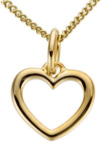 Firetti Damen Ketten-Anhänger "Schmuck Geschenk Gold 333 Halsschmuck Anhänger für Halskette Herz", Gelbgold 333, 0,25 g, gelb, Gelbgold 333,