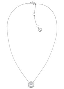 Tommy Hilfiger Damen Kette mit Anhänger "Schmuck Edelstahl Halsschmuck Ankerkette CASUAL", Edelstahl, L: 46cm, silber, Edelstahl, Halsketten, mit