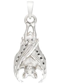 Jobo Damen Ketten-Anhänger "Hängende Fledermaus", Silber 925 (Sterlingsilber), silber, Silber 925 (Sterlingsilber), Schmuckanhänger, 925 Silber