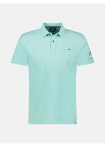 Lerros Herren Poloshirt "Lerros Poloshirt in weicher, gewaschener Jerseyqualität", blau, Gr. S, 100% Baumwolle, Shirts
