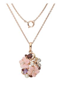 Vivance Damen Kette mit Anhänger "Blütenanhänger", Silber 925 (Sterlingsilber), silber, Silber 925 (Sterlingsilber), Halsketten