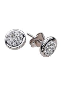 Lady Damen Paar Ohrstecker, Swarovski Kristallsteine ct, Silber 925 (Sterlingsilber), silber, Silber 925 (Sterlingsilber), Ohrringe