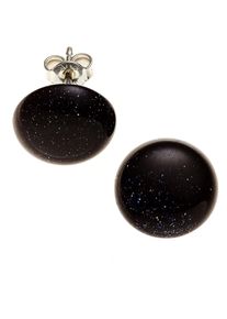 Jobo Damen Paar Ohrstecker "Ohrringe mit blauen Goldfluss-Steinen", Silber 925 (Sterlingsilber), silber, Silber 925 (Sterlingsilber), Ohrringe, 925