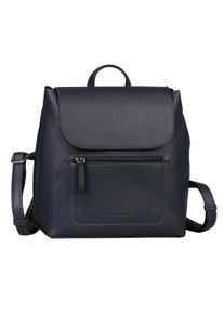 Tom Tailor Rucksack "Elis", blau, Polyurethane, feminin, Rucksäcke, aus weich gekörntem Lederimitat auffällige Ziernaht und feinem Logo