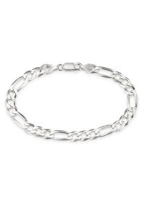 Bruno Banani Herren Armband "Schmuck Geschenk Silber 925 Armschmuck Armkette Figarokette", 19, Silber 925 (Sterlingsilber), silber, Silber 925
