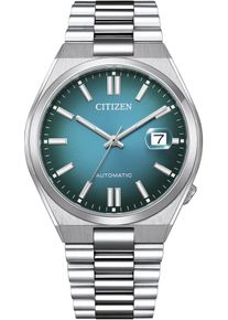 Citizen Damen Automatikuhr "Tsuyosa", silber, Armbanduhren, Armbanduhr, Damenuhr, Herrenuhr, Edelstahlarmband, Saphirglas, Datum