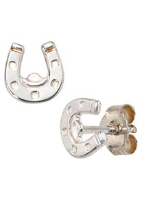 Jobo Damen Paar Ohrstecker "Hufeisen", Silber 925 (Sterlingsilber), silber, Silber 925 (Sterlingsilber), Ohrringe, 925 Silber