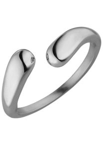 PURELEI Damen Fingerring "Schmuck Geschenke Ohui Ring, 2108", 50, Edelstahl, 5mm, silber, Edelstahl, Fingerringe