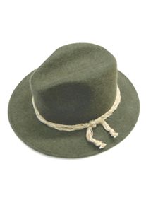 Chaplino Damen Trilby "-", grün, casual, Gr. 61, meliert, Kunstfaser, Hüte, mit modischer Jutekordel