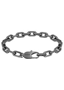 BOSS Herren Armband "Schmuck Edelstahl Armschmuck Ankerkette KANE", M, Edelstahl, grau, Edelstahl, Armbänder