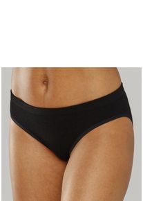 Lascana Damen Slip, Gr. 36, schwarz, Jersey, Obermaterial: 58% Baumwolle, 39% Polyamid, 3% Elasthan, Unterhosen, aus angenehm weicher Baumwolle