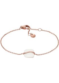 Skagen Damen Armband "SOFIE SEA GLASS, SKJ1815791", Edelstahl, rosa, Edelstahl, Armbänder, mit Glasstein