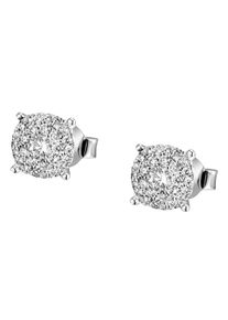 Firetti Damen Paar Ohrstecker "Schmuck Geschenk Gold 585 Ohrschmuck", 0,46 ct SI = kleine Einschlüsse, Weißgold 585-Diamanten, weiß, Weißgold 585,