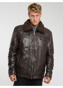 JCC Herren Lederjacke "3102238", braun, Gr. 58, Oberstoff: 100% Lammleder / Innenfutter oben: 100% Polyester / Innenfutter unten: 100% Baumwolle /