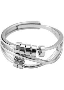 Firetti Damen Fingerring "Schmuck Geschenk Silber 925 Damenring Silberring Lucky Antistress", 3,50 g, Silber 925 (Sterlingsilber), 3mm, silber,