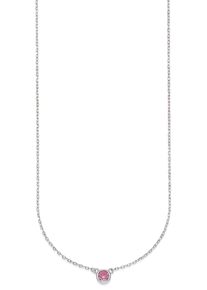 HECHTER PARIS Damen Kette mit Anhänger "Schmuck Geschenk Silber 925 Halsschmuck Halskette Ankerkette Solitär", Silber 925 (Sterlingsilber), L: 45cm,