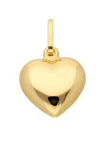 Adelia´s ADELIA ́S Damen Ketten-Anhänger "585 Gold Anhänger Herz", Gelbgold 585, gold, Gelbgold 585, Schmuckanhänger, 585 Gold Goldschmuck für Damen