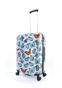 Saxoline Koffer "Springful", bunt, Polyester, casual, Koffer, mit vollintegriertem Aluminium-Trolleysystem