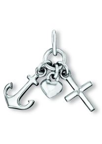 ONE ELEMENT Damen Ketten-Anhänger "Glaube Liebe Hoffnung Anhänger aus 925 Silber", Silber 925 (Sterlingsilber), silber, Silber 925 (Sterlingsilber),