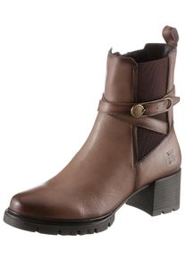 Bagatt Damen Chelseaboots, Gr. 36, grau, Nappaleder, modisch, Schuhe