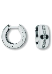 ONE ELEMENT Damen Paar Creolen "Zirkonia Ohrringe Creolen aus 925 Silber", Damen,mit Zirkonia, Silber 925 (Sterlingsilber), silber, Silber 925