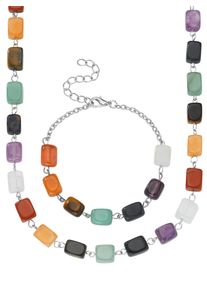 Lady Damen Collier-Set, N-Größe, bunt, Halsketten
